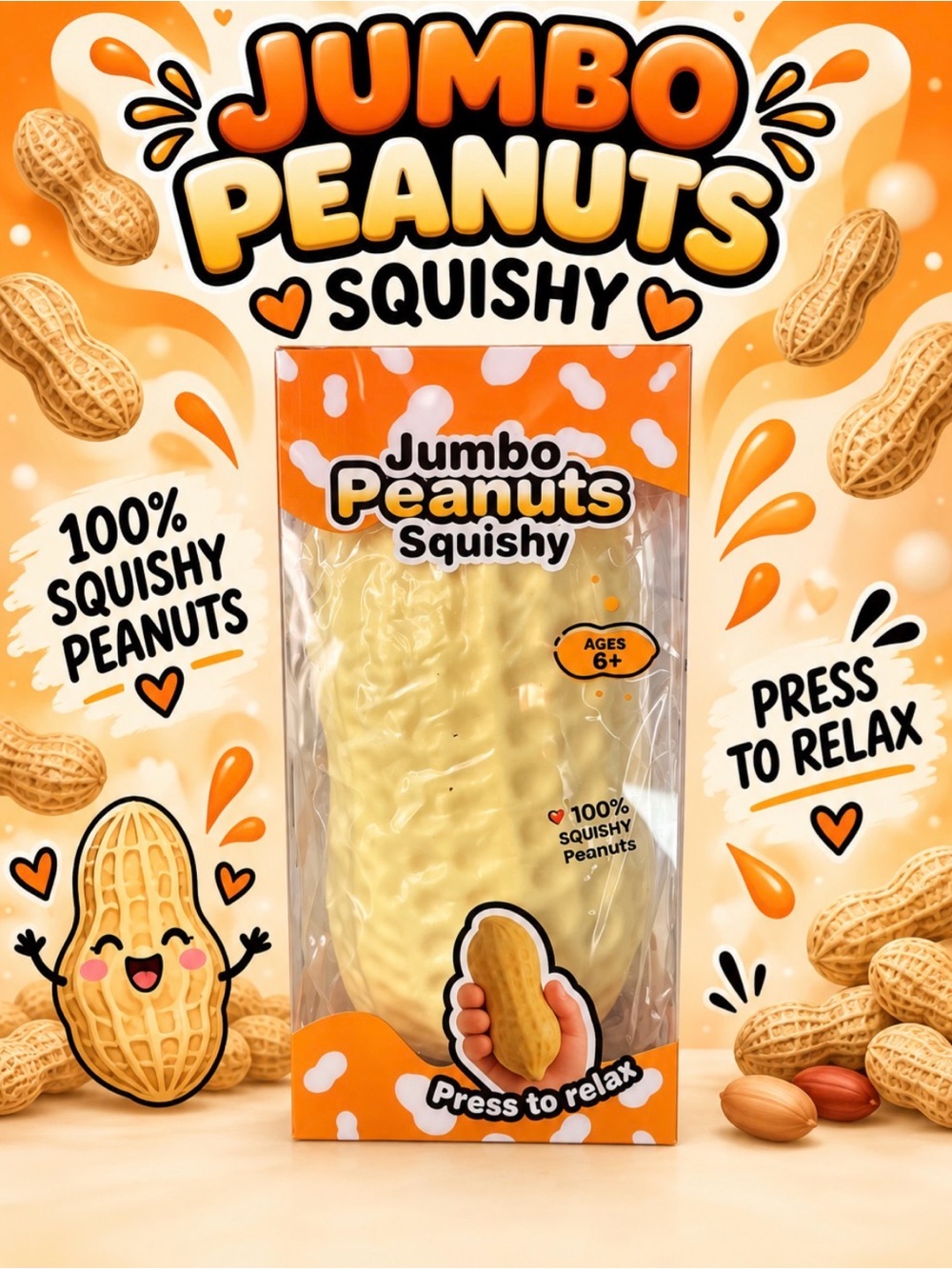 Jumbo Peanut Squishy